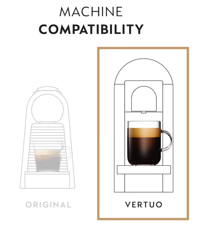 Nespresso Kapsules Vertuo, Double Espresso Dolce, Maak 2.7 oz. - 30-T Double Espresso Peule