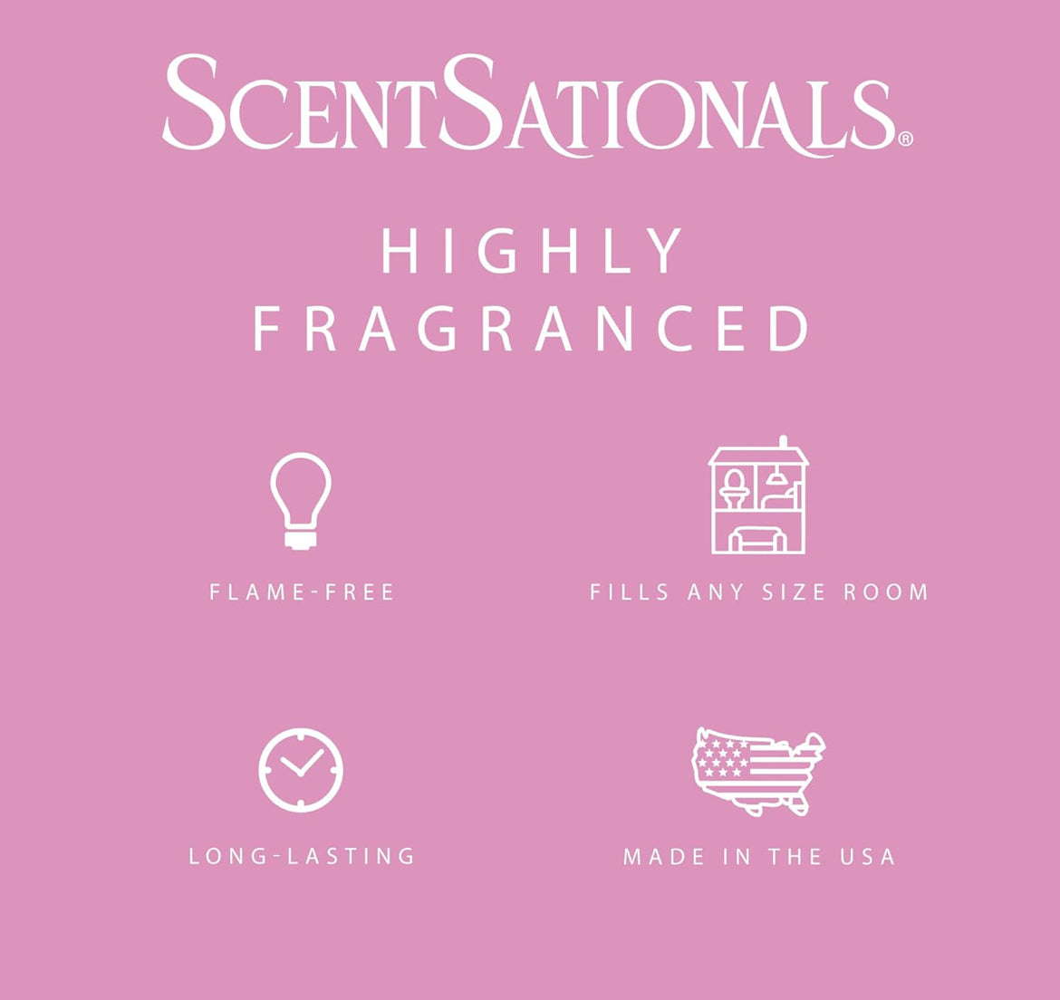Scentsationals Wax Melts, Wax Cubes Strong Scent - Cotton Candy Cloud - Long Lasting Scented - 10oz (PACK OF 4)