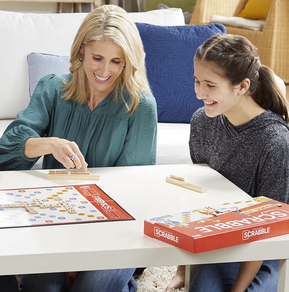 Hasbro Gaming Scrabble Board Game - Classic Word Games - The Classic Crossword Game