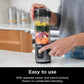 Ninja Blast Portable Blender, Cordless, 18oz. Vessel, Personal Blender for Shakes & Smoothies, BPA Free - Black Glitter, BC152JB
