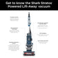 Shark Upright Vacuum, Stratos with DuoClean PowerFins, HairPro, Powered Lift-Away - NEW