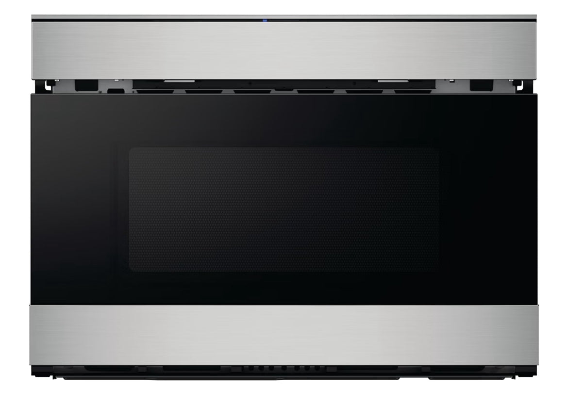 Sharp SMD2489ES 24 in. 1.2 cu. ft. Built-In Smart Microwave Drawer Oven
Easy Wave Open, Concealed Glass Touch Control Panel, Works with Alexa Certified, Edge to Edge Black Glass, Stainless