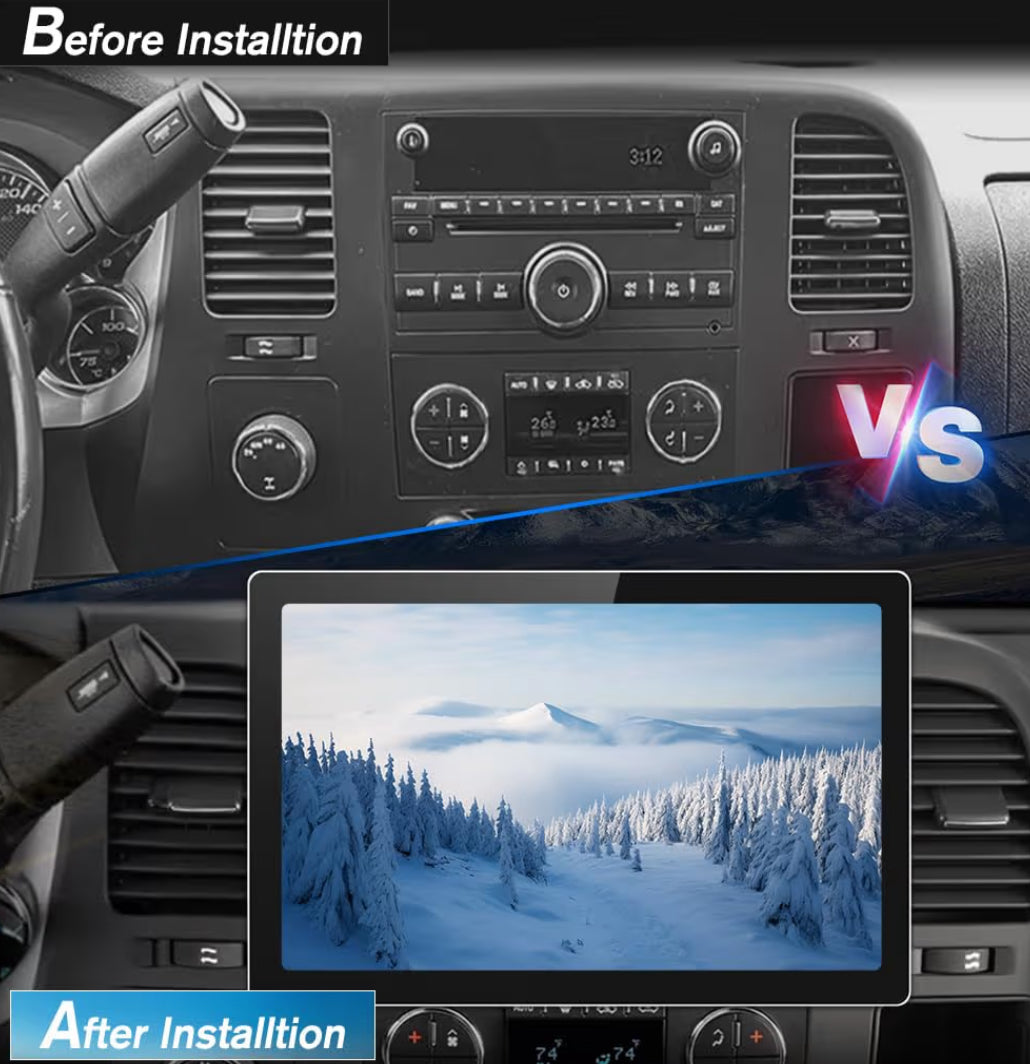 11.5" Car Stereo for Chevy Chevrolet Silverado Tahoe Equinox GMC Sierra Yukon 2007-2013 with CarPlay Android Auto