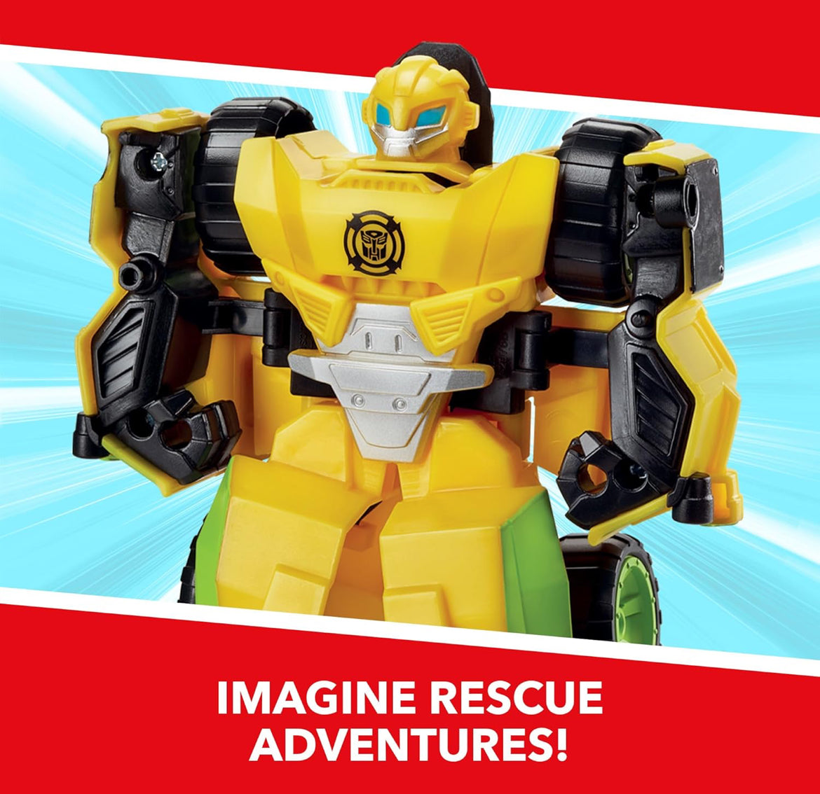 Transformers Playskool Heroes Rescue Bots Academy Road Rescue Team Trailer 4-Pack Converting Toy