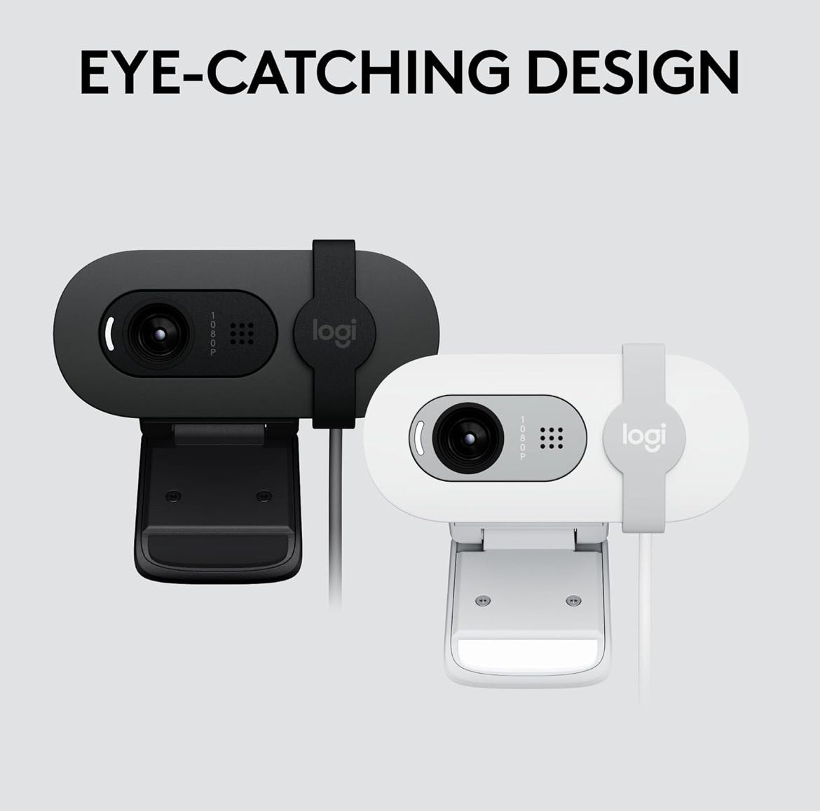 Logitech Brio 101 Full HD 1080p Webkamera vir Vergaderings, Stroom, Rekenaar, Skootrekenaar, PC - Ingeboude Mikrofoon, Luik, USB-A, Teams, Zoom - Swart