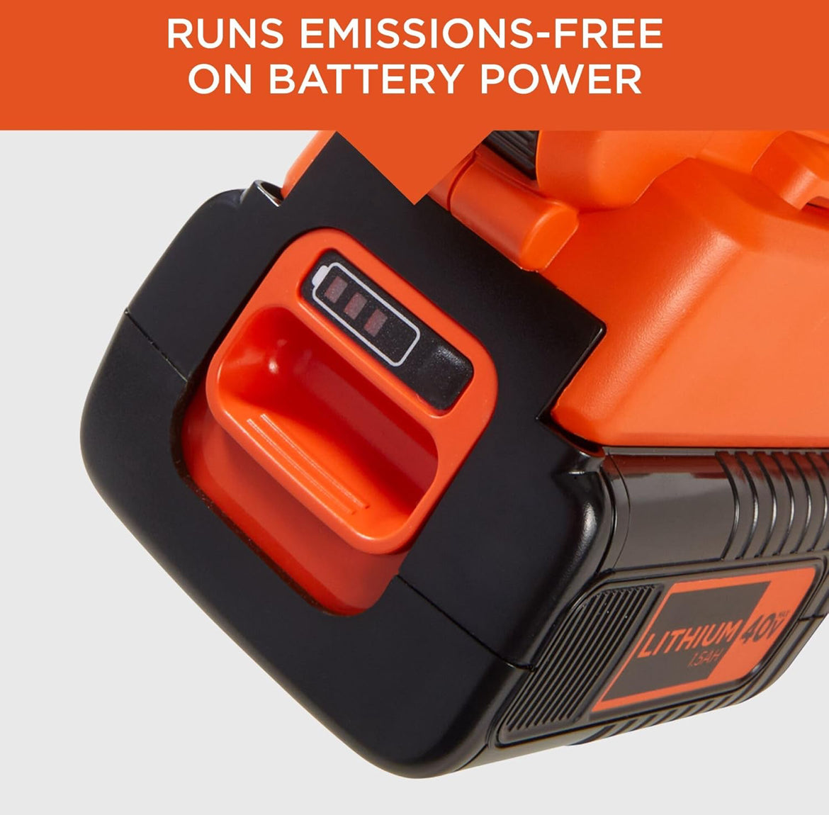 BLACK+DECKER 40V Koordlose Blaas- en Suigmasjienstel, 193 km/h Lugspoed, 6-Spoed Skakelaar, Ingeboude Skraper, met Versamelsak, Battery en Laaier Ingesluit (LSWV36)