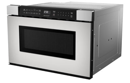 Sharp SMD2440JS 24 in. 1.2 cu. ft. Built-In Microwave Drawer Oven
950 Watt, Angled Touch Control Panel, Stainless Steel