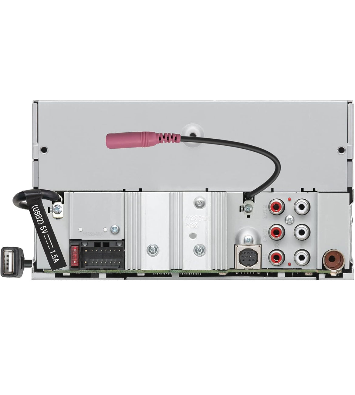 JVC KW-X855BTS Bluetooth Motorstereo Digitale Media Ontvanger met USB-poort, AM/FM-radio, MP3-speler, Amazon Alexa, Android, iPhone, Dubbel DIN, 13-band EQ