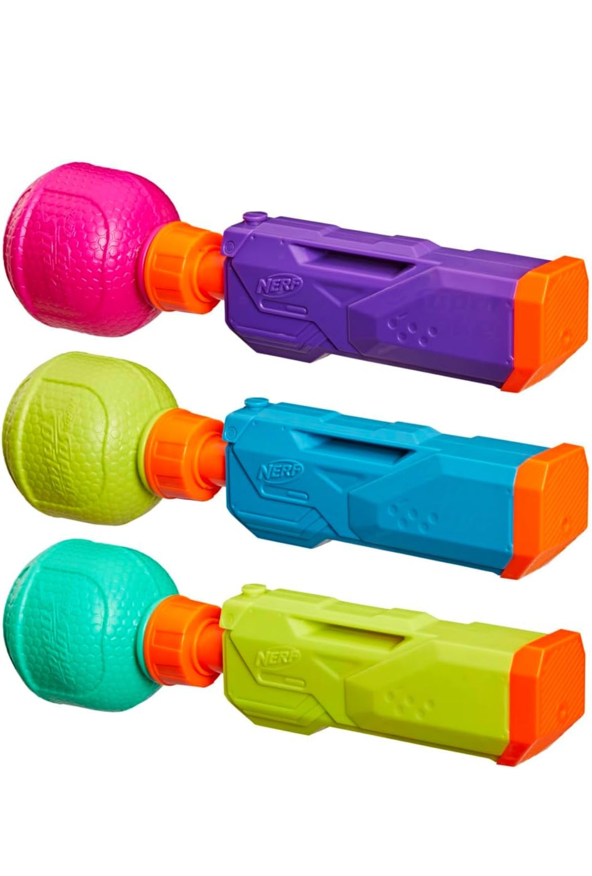 Nerf Super Soaker Bottle Burst Trio | 3 Pump Action Water Toys | Removable 4 Fl. Oz. Capacity Bottles | Kids Outdoor Toys | Ages 6+