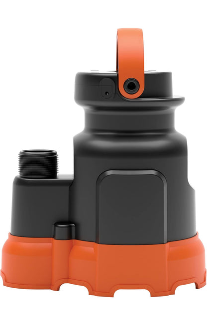Black+Decker 1/3 HP Dompelwater-/Nutspomp, Pomp tot 2500 GPH