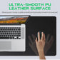 Black Shark Leather Desk Pad Protector, Office Desk Mat, Large Mouse Pad - Manta P10 Black