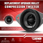 DS18 PRO-ST OEM Upgrade Bullet Compression Tweeters w/ Crossovers 1.9" (Pair)