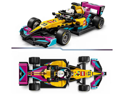 LEGO Speed Champions F1 Renmotor-bou-speelding met F1 Akademie-minifiguur
