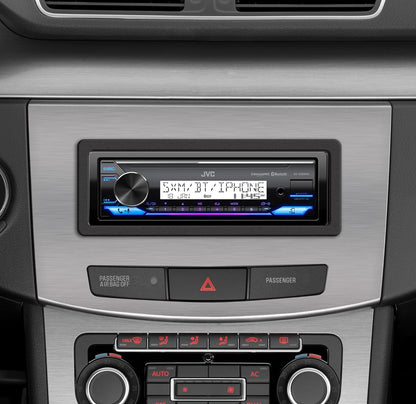 JVC KD-X38MBS Motor- en Mariene Digitale Media Ontvanger met Bluetooth, USB, SiriusXM Gereed, Versoenbaar met Amazon Alexa, Konformeel Bedekte PCB