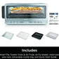 Ninja Flip Toaster Oven&Air Fryer, 8-in-1 Functionality, Flip Up & Away Capability for Storage Space, LargeCapacity - Stainless,1800 watts (SP151)
