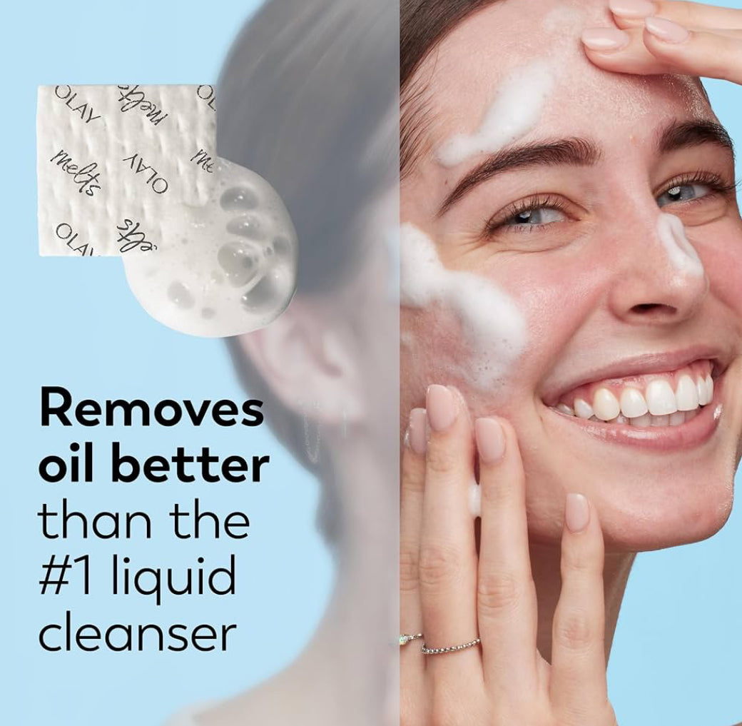 Olay Retinol 24 Gesigbevogtiger, Anti-Veroudering Nagroom Anti-Rimpel Velversorging (1.7 oz) & Proefgrootte Retinol Reinigingssmeltes - (12 st)