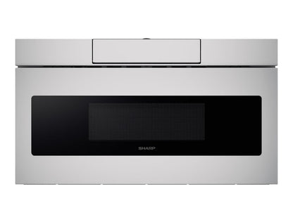 SHARP SMD3070ASY Microwave Drawer Oven, 30-inch, 1.2 Cubic Feet, 950 Watt, Concealed Angled Touch Control Panel with Digital LCD Display, Stainless Steel