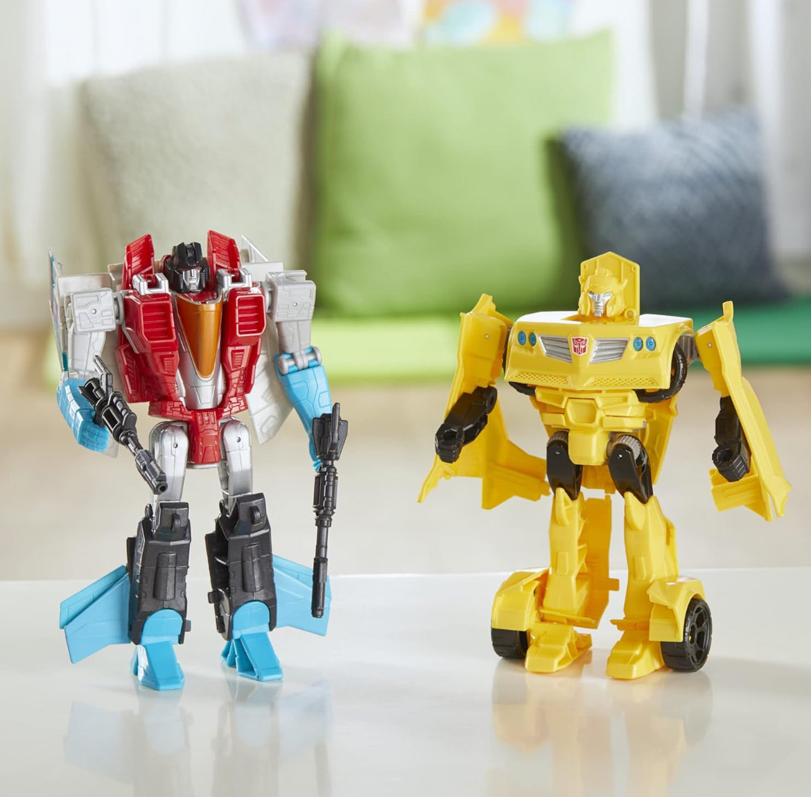 Transformers Toys Heroes and Villains Bumblebee and Starscream 2-Pack Action Figures - for Kids Ages 6 and Up, 7-inch (Amazon Exclusive)