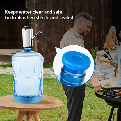 5 Gallon Water Jug Cap 55mm Water Bottle Caps Silicone Herbruikbare Botteldoppe 6PK