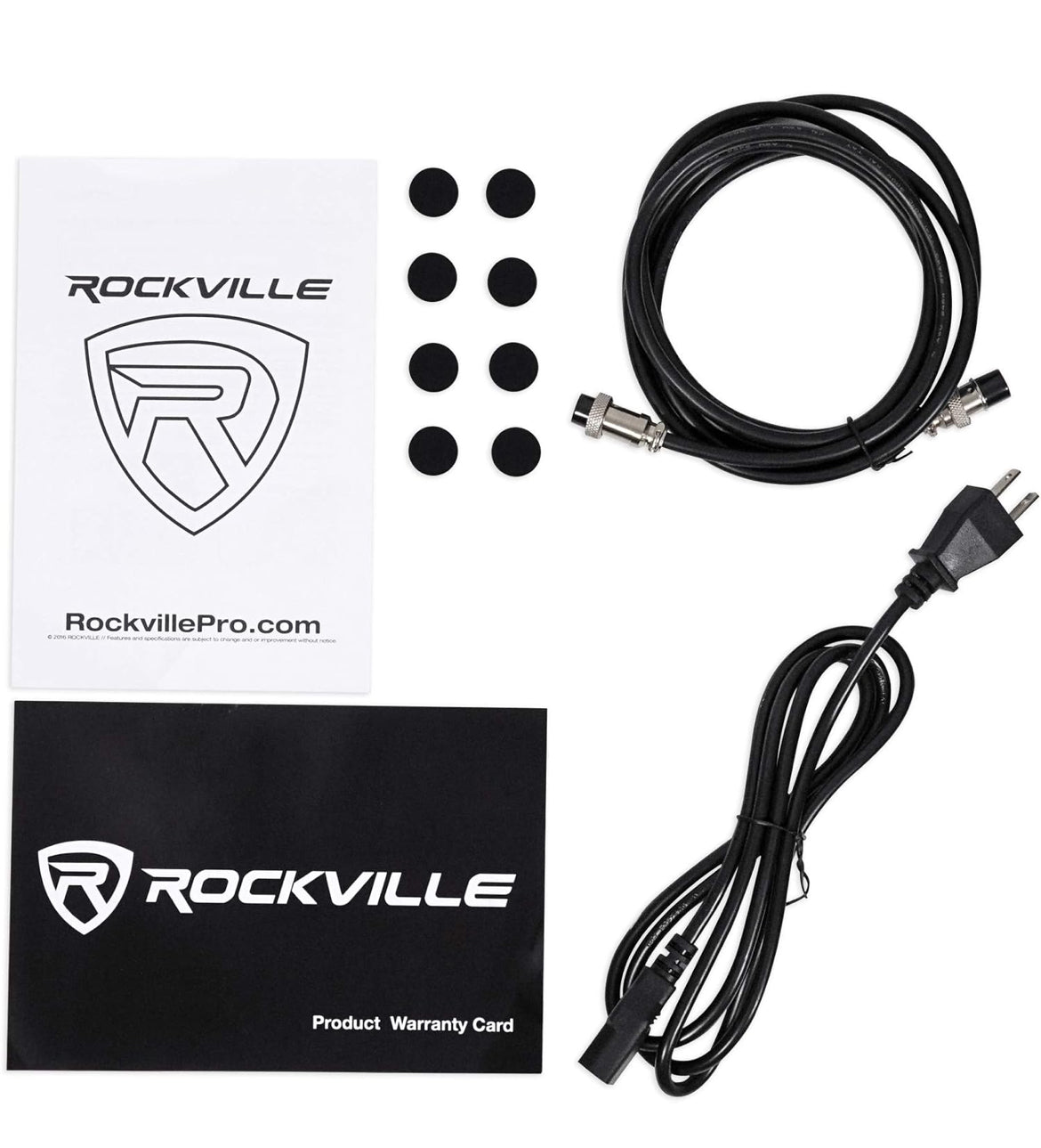 Rockville Pair APM5W 5.25" 2-Way 250W Powered USB Studio Monitors+Stands+Pads