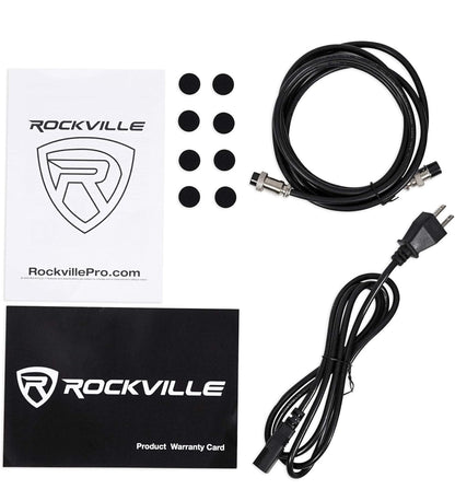 Rockville Paar APM5W 5.25" 2-rigting 250W Aangedrewe USB Studio Monitors+Stande+Kussings