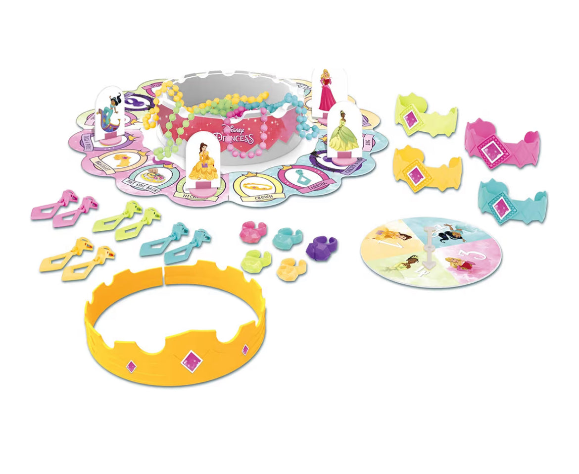 Hasbro Gaming Pretty Pretty Princess: Edition Board Game Featuring Disney Princesses, Jewelry Dress-Up Game for Kids