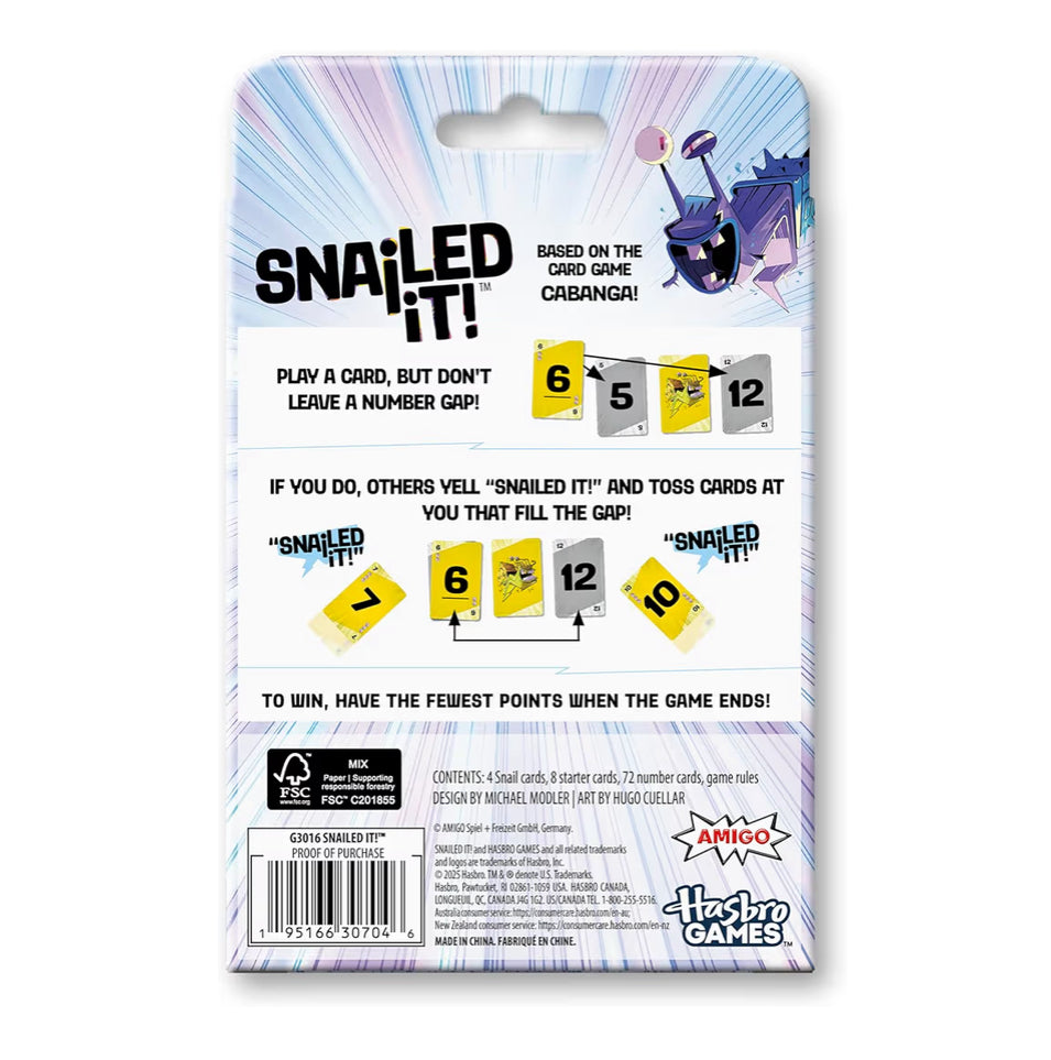 Snailed it! Game | Easy to Learn Family Games for Kids, Teens, and Adults | Snail Card Game | Ages 8 and Up | 3 to 6 Players