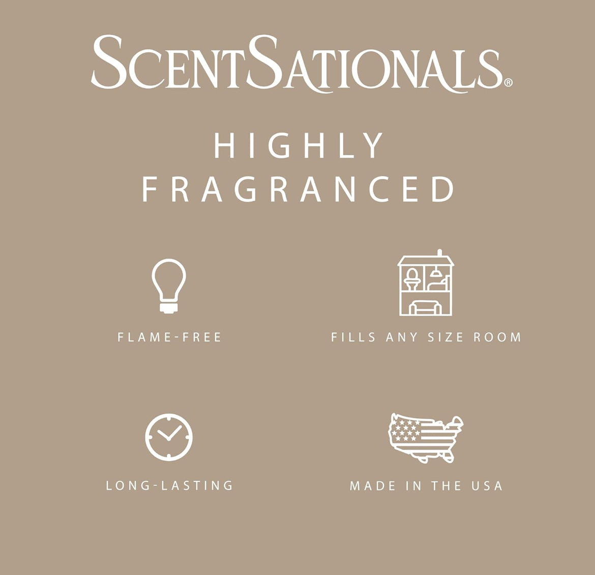 Scentsationals Fall Wax Melts Home Sweet Home - Cinnamon Apples, Salted Caramel Butter Cream & Farmhouse Cookies, 10oz (24 Cubes)