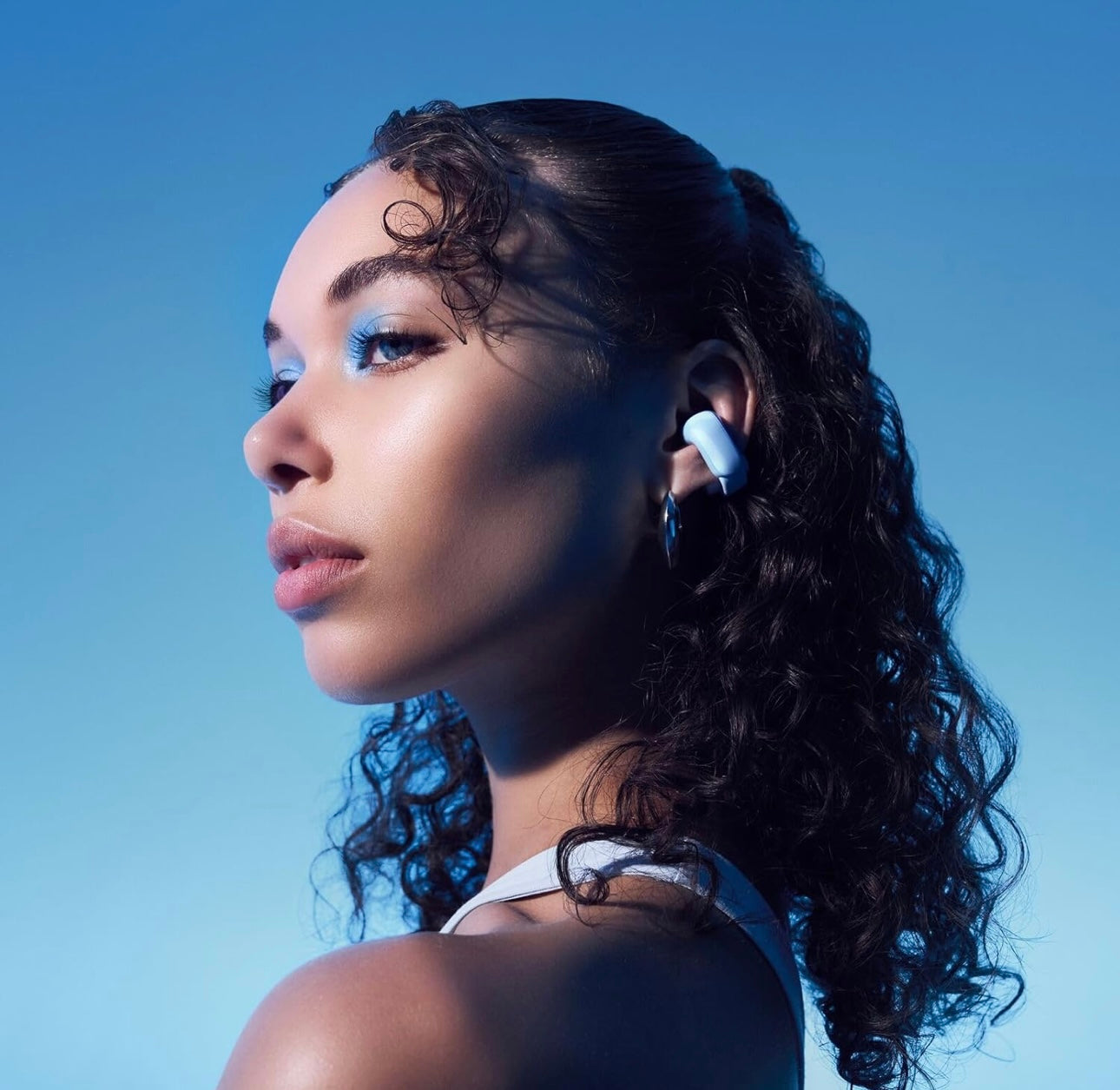 Bose Ultra Open True Wireless Earbuds with OpenAudio Clip On Design  - Moonstone Blue - Limited Edition