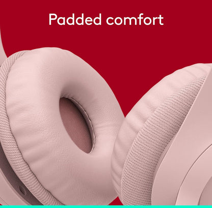 Logitech H390-speletjieshoofoorfone, bedrade hoofoorfone met mikrofoon, USB-kopstuk met mikrofoon vir rekenaar, ruisonderdrukkende mikrofoon vir videovergaderings, musiek, speletjies – Roos