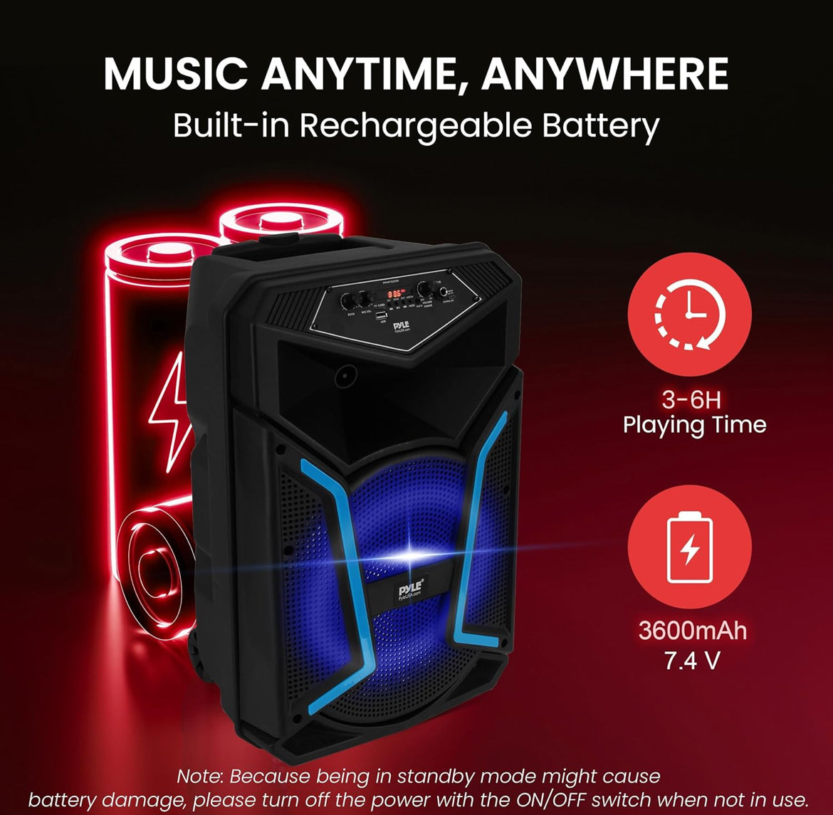 Draagbare Bluetooth PA Luidsprekerstelsel - 800W Buite Bluetooth Luidspreker Draagbare PA Stelsel met Mikrofoon In, Partytjieligte, MP3/USB, FM Radio, Rolwiele - Mik, Afstandbeheer
