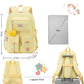Backpack for girls Laptop Backpacks 15.6 Inch College Cute Bookbag Anti Theft Primary Elementary School Bag Casual Daypack for Teens Girls Women Students （Yellow