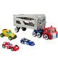 Transformers Playskool Heroes Rescue Bots Academy Road Rescue Team Trailer 4-Pack Converting Toy