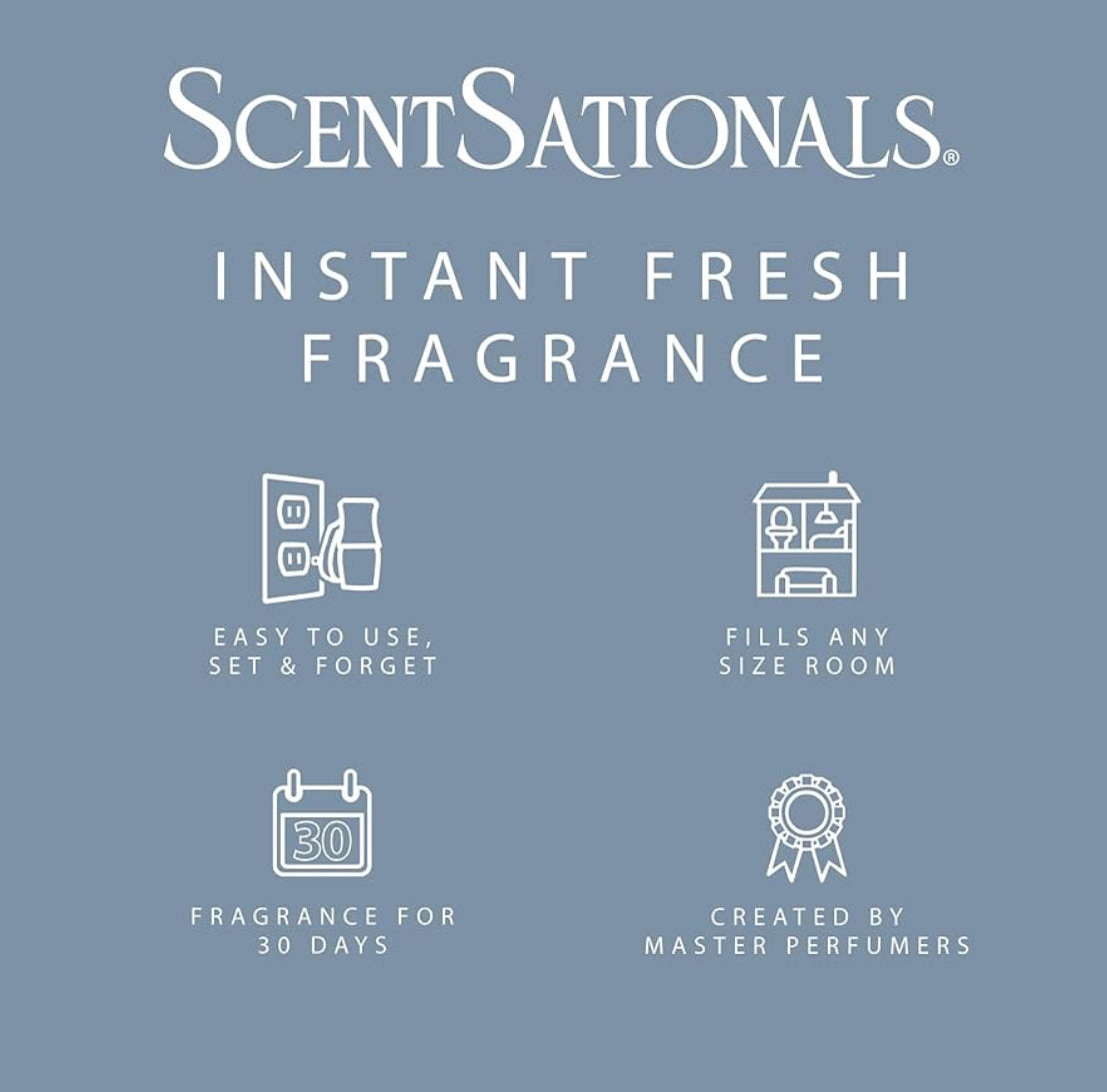 ScentSationals Cinnamon Buns Fragrance Oil Plug In Air Freshener Refills 3-Pack - Works w/ Scentsationals Wall Plugs - Packaging May Vary
