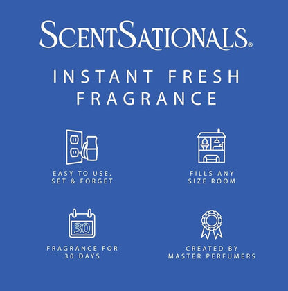 ScentSationals Illusion Fragrance Oil Plug In Air Freshener Refills 3-Pack - Works w/ Scentsationals Wall Plugs - Packaging May Vary