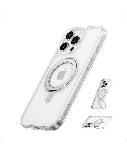 Anker Ultra Magnetic vir iPhone-houer met Stewige 360°-Ringstaander - (vir iPhone 16 Pro Max, Deursigtig)