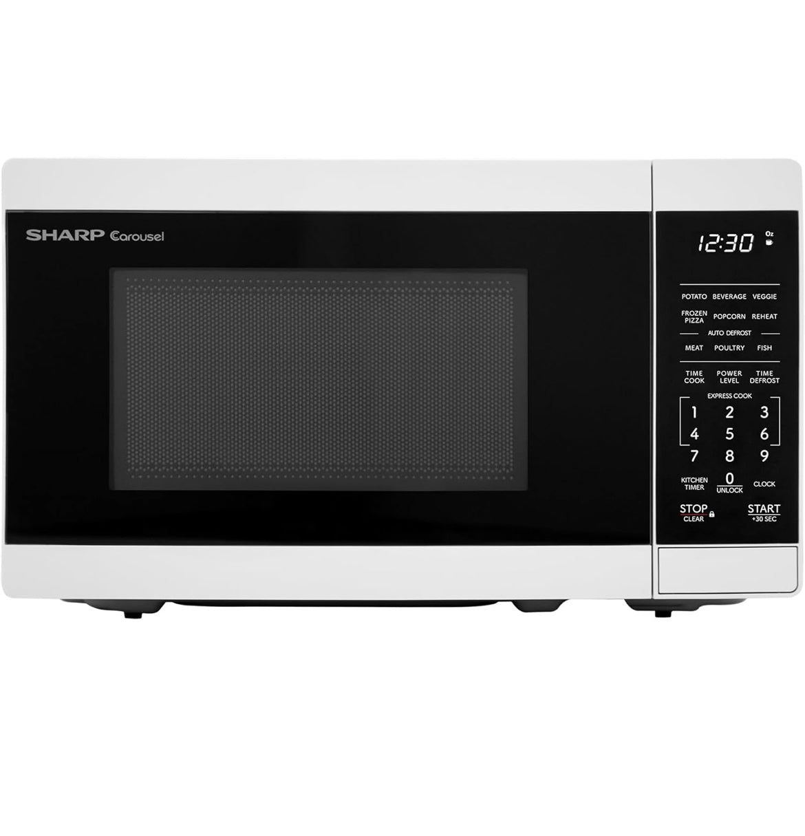 Sharp SMC0760KW 0.7 cu. ft. 700W White Countertop Microwave Oven
700 Watt, Removable 10" Carousel Turntable
