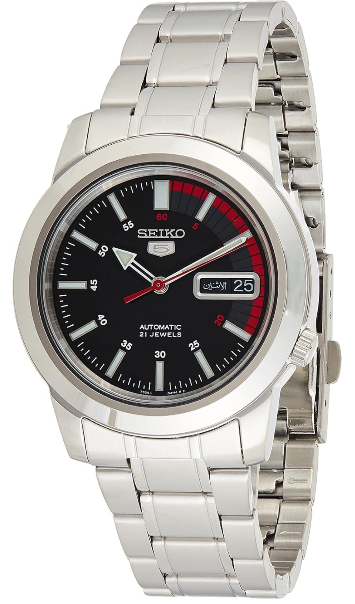 Seiko 5 Mans Edelstaalhorlosie