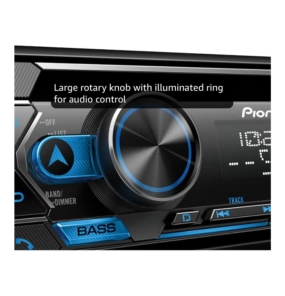 Pioneer Single Din CD Car Stereo with Bluetooth, USB/AUX. HD Radio CD Receiver, SiriusXM, Color Change, FLAC, AM/FM, Detachable Face, 13-Band EQ, 50W x 4, Voice Control, Hi-Volt RCA Preouts