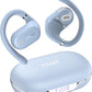 OpenWear Open Ear Headphones, Adjustable Ear Hooks, Ultra Comfort, Bass Bluetooth Headphones 5.4 with Smart Digital Display (Blue)