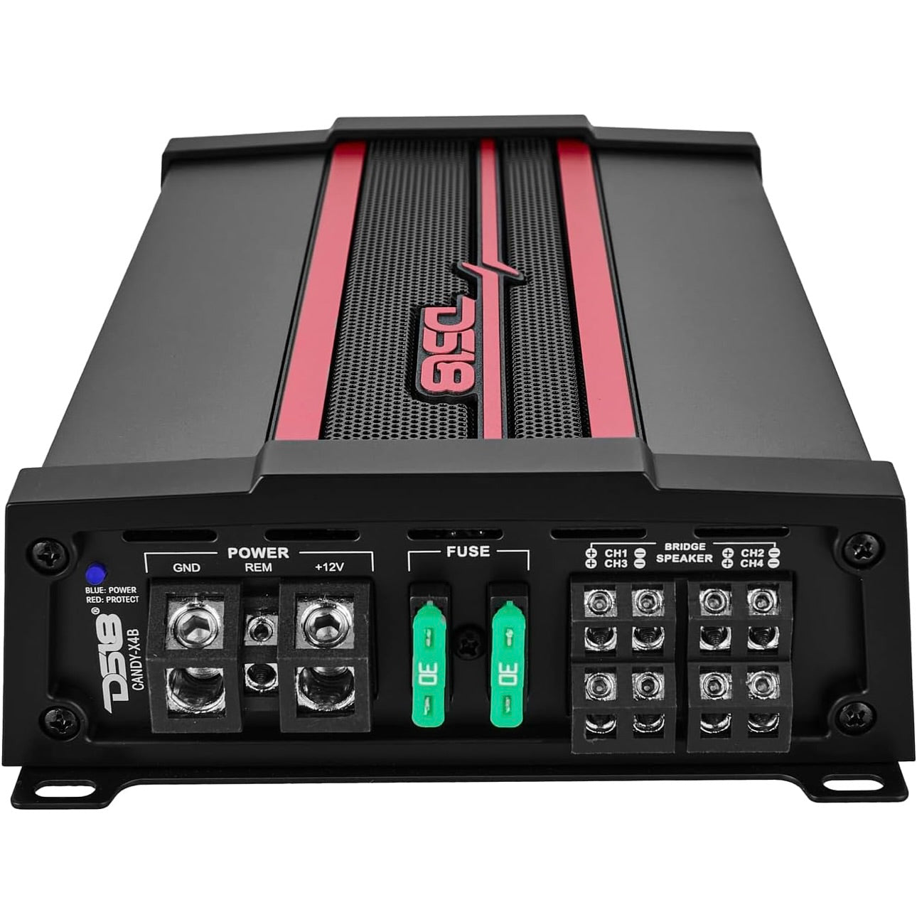 DS18 CANDY-X4B Car Amplifier 4-Channel Class D, 1600W Peak Power  Compact Size - New