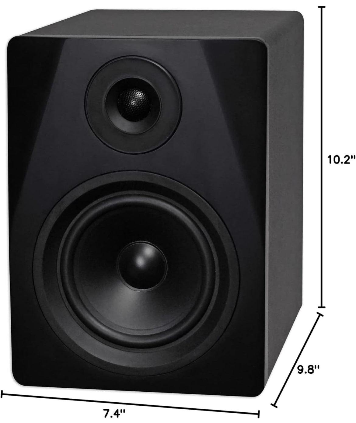 Rockville (2) DPM5B Dual Powered 5.25" 300 Watt Active Studio Monitor Speakers