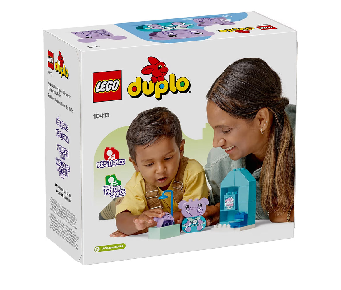 LEGO DUPLO My First Daily Routines: Badtyd-speelstel sluit 2 olifantspeelgoed in