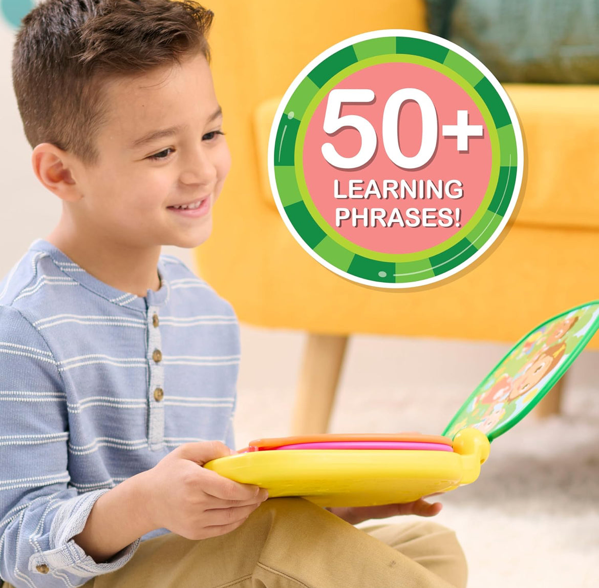 CoComelon Spanish Learning Book, 3 Interactive Modes, Over 50 Phrases and Songs, Counting, Colors, Kids Toys for Ages 18 Month by Just Play
