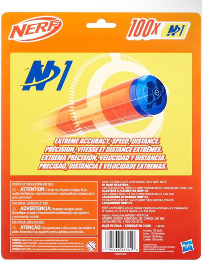 Nerf N Series N1 Darts, Includes 100 Darts, Compatible Only with Nerf N Series Blasters, Outdoor Games, Ages 8+