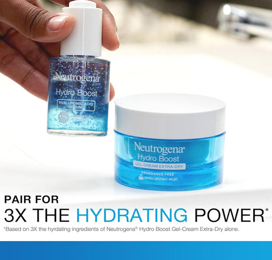 Neutrogena Hydro Boost Hialuroonsuur Serum - met Pro-vitamien B5 & Glycerien met 24-uur gewiglose hidrasie (1 fl. oz.)