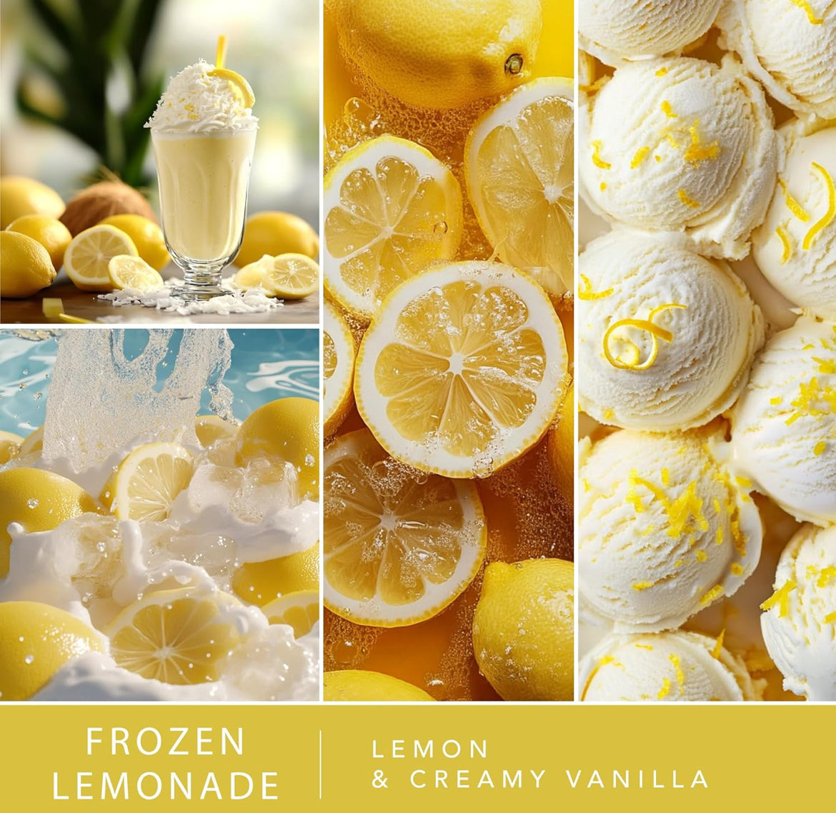 Scentsationals Wax Melts, Wax Cubes Strong Scent - Frozen Lemonade - Long Lasting Scented Wax Melts for Warmer - 10oz (Pack of 4)