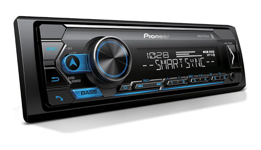 Pioneer Single Din Car Stereo w/ Bluetooth, USB, AM/FM RadioDigital Media Receiver, Color Change, 50W x 4 Output, 13-Band EQ, iPhone/Android Compatible, Front/Rear/SW Selectable RCA
