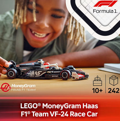 LEGO Speed Champions MoneyGram Haas F1 Team VF-24 Renmotor-speelding - Boustel vir kinders