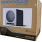 Rockville 2 APM6W 6.5" Powered Studio Monitors+Active 10" Subwoofer+Stands+Pads